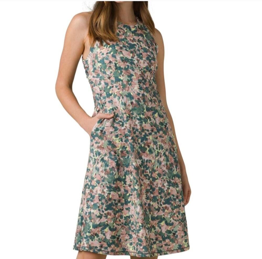 Prana Emerald Lake Dress White Garden Activewear